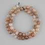 Rutilated Quartz Beads—Hairy/Hair-like Threaded Round Beads 8mm Ø, 39cm ± on a Thread