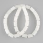 Beads Mountain Crystal Cylinder 12x8mm+-, length 39cm+- on thread