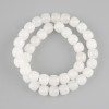 White Quartz Rondelle Beads 10x9mm, 38cm on Thread