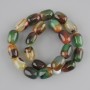 Brazilian Agate Barrel Beads, 17-18×13 mm, barrell shape, 39 cm +/- on beading thread