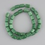 Green Cat's Eye Beads Cylinder 11×8mm, 38cm string