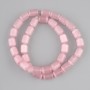 Pink Cat's Eye Beads Cylindrical 10mm, 37cm on thread