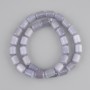 Cat's Eye Beads Grey Cylinder 11×8mm, length 38cm on fishing line