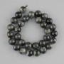 Obsidian Beads Round Smooth 12.5mm ±, 38cm ± Length