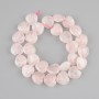 Pink Quartz Heart Beads, 14×14 mm, string length 35 cm