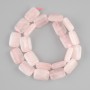 Pink Quartz Rectangle Beads, 18×13-13, 5mm+-, length 39cm+-
