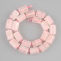 Pink Quartz Beads Faceted Cylinders, 13-16×11-11mm, 5mm+-, 40cm+ length