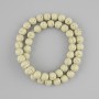 Volcanic Lava Beads Smooth Sphere 8mm ± on thread, length 38cm+