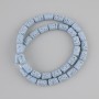 Blue Lava Beads Cylinder 10×6mm ± on thread, length 38cm+