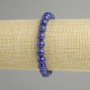 Lapis Lazuli Bracelet Smooth Round Beads, 7mm diameter ±, 18cm length ±, stretch