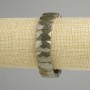 Pyrite Bracelet Faceted Rectangular Link 14x10mm +-, length 18cm +- stretch