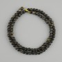 Sunstone Obsidian Beads Grenulated Cube 4mm, 38cm Length