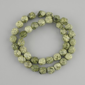 Serpentine Beads - Multi-faceted, 9x8mm, 37cm string
