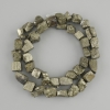 Pyrite Beads Unpolished Stone, diameter 4.5-9×5.5-8mm±, length 38cm± on a thread
