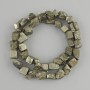 Pyrite Beads Unpolished Stone, diameter 4.5-9×5.5-8mm±, length 38cm± on a thread