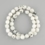 Adularia Beads, Multisided Cut, 10×8 mm, 5-9 mm±, 39 cm± Length on Nymo/Thread