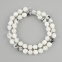 Adularia Beads, Multifaceted, 8-8.5×7-7.5 mm, 5mm+-, 38 cm string on thread