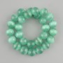 Cat's Eye Beads Smooth Round Bead Ø13–13.5 mm, 37 cm on Thread