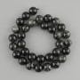 Rutilated Quartz Beads with Herla Turmaline Straight Smooth Round Beads 12mm Dia. ± 38cm Length on Thread
