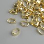 Pendant Bail for Pendant Sub-pendants, Ø 3mm±, length ~7mm±, metal colour Light Gold, pack 35 pcs