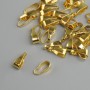 Pendant Finding for Pendant Bails, diameter 3mm±, length 7mm±, golden metal color, pack of 40