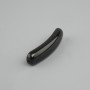 Bead stud Black Agate curved link with holes 36x8, 5x5mm+