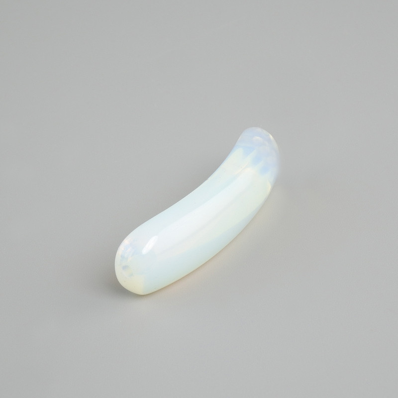 Bead Insertion Moonstone Opalite Curved Loop with Holes 36×10×6mm+