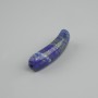 Lapis Lazuli Bead Inlay Bent Link with Holes 36×10×6mm+