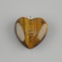 Pendant Heart Tiger’s Eye 30x30mm+