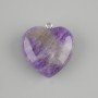 Pendant Heart Amethyst 30×30mm+