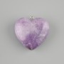 Heart Pendant Lepidolite 30x30mm+