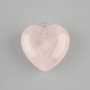 Pendant Heart Rose Quartz 30x30mm+