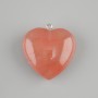 Pendant Heart Chalcedony 30x30mm+
