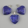 Heart Pendant with Lapis Lazuli 20x20x27mm+
