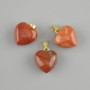 Pendant Heart Red Jasper 15x15x23mm+