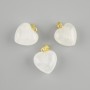 Heart Pendant with Rock Crystal 15x15x23mm+