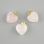 Heart Pendant Rose Quartz 15x15x23mm+