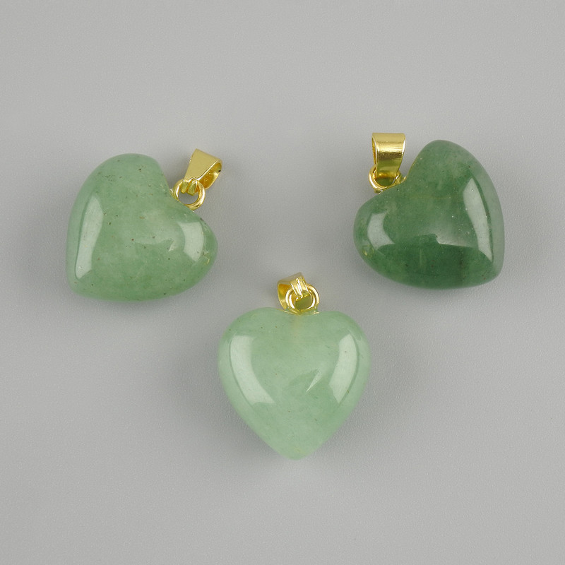 Heart Pendant Nephrite 15x15x23mm+