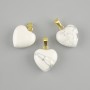 Heart Pendant of Chalcedony 15x15x23mm+