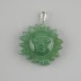 Sun Pendant Nephrite 30mm+-, length 35mm+-