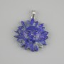 Sun pendant Lapis Lazuli 28mm+-, length 35mm+-