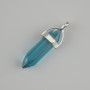 Colored Glass Hexagonal Crystal Pendant 8x31x41mm Glass Ball
