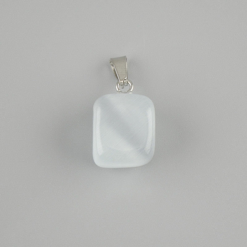 Totem Pendant Cat's Eye Stone Bar 14×11×11mm+-, length 23mm+- assortment size