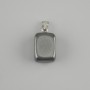 Totem Pendant Hematite Brick 14x11x11mm+-, length 23mm+- assortment size