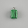 Totem Malachite Pendant, rectangular 14x11x11mm ±, length 23mm ±, assorted sizes