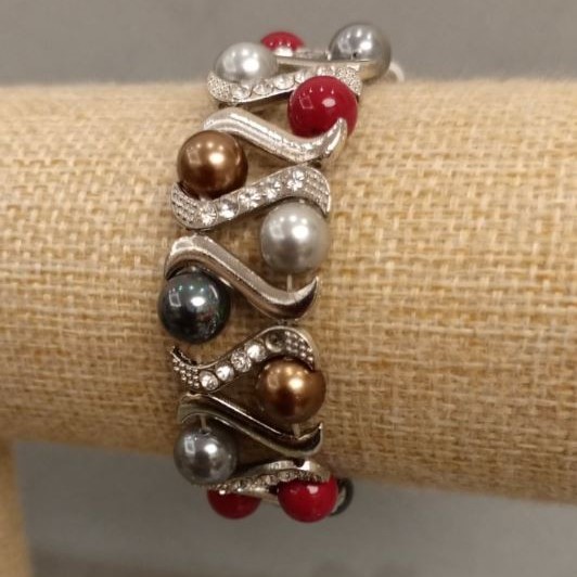Bracelet of Mallorca Pearls, 18cm+ stretchy