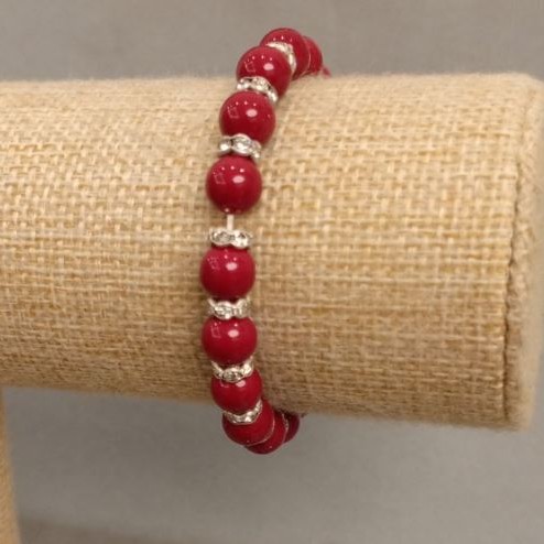 Majorca Pearl Bracelet, 18cm± length, stretch