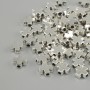 Bead finding bead insert Cross colour metal silver, diameter 6×6mm± hole diameter 1.8mm± packaging 20g (~68 pcs)