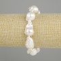 Bracelet Baroque Pearls, diameter 20-23x13-17mm+-, length 18cm +-, stretch