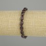 Garnet Bead Bracelet, faceted, 10x6 mm, 5 mm±, length 18 cm ± stretch